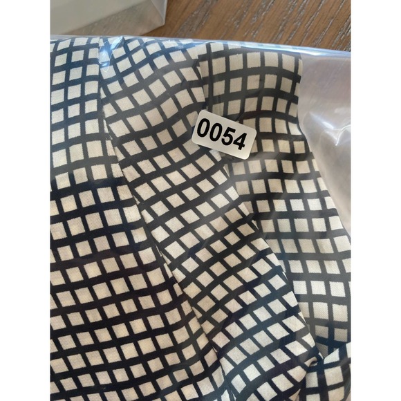 Zara pullover drawstring dressy palazzo pants small black & white wide leg 0054 - Picture 9 of 12